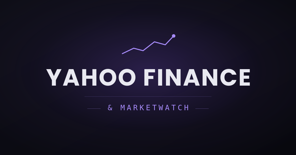 Yahoo Finance & Marketwatch